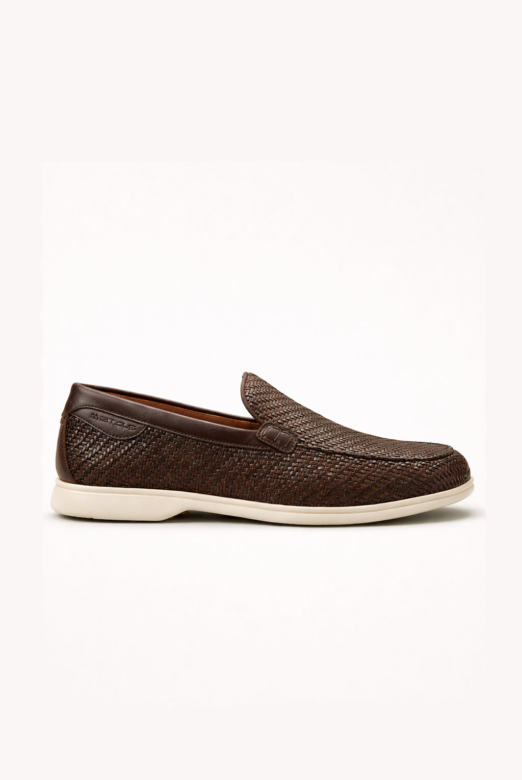 DAN Braided Leather Loafer - Cognac Brown