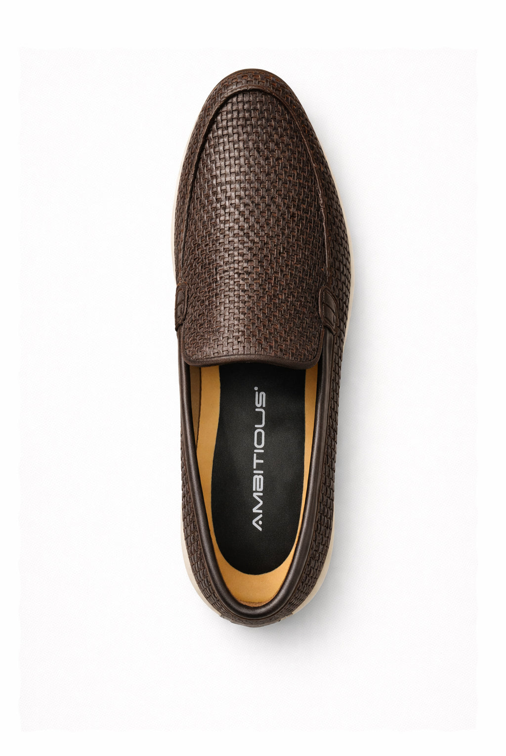 DAN Braided Leather Loafer - Cognac Brown