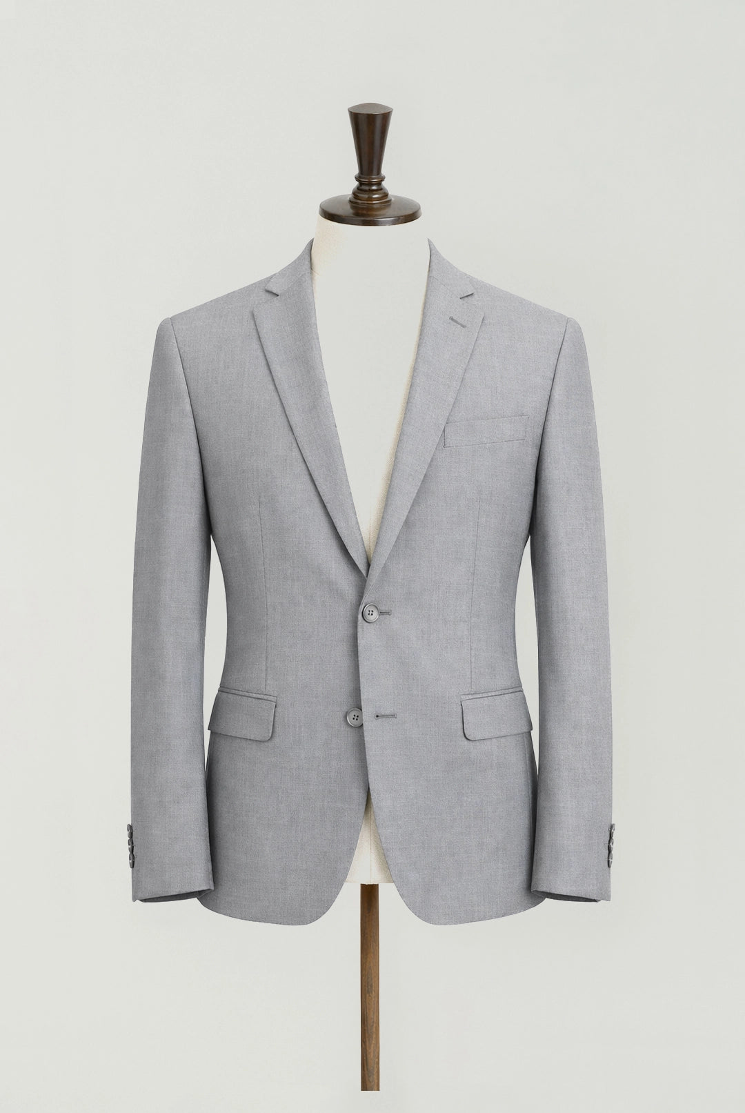 Dale Light Grey Tapered Stretch Fit Suit - Jacket