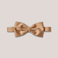 Satin Clip-On Bow Tie - Dark Beige
