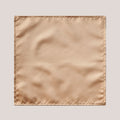 Plain Satin Hankie - Dark Beige