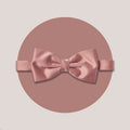 Satin Clip-On Bow Tie - Deep Rose