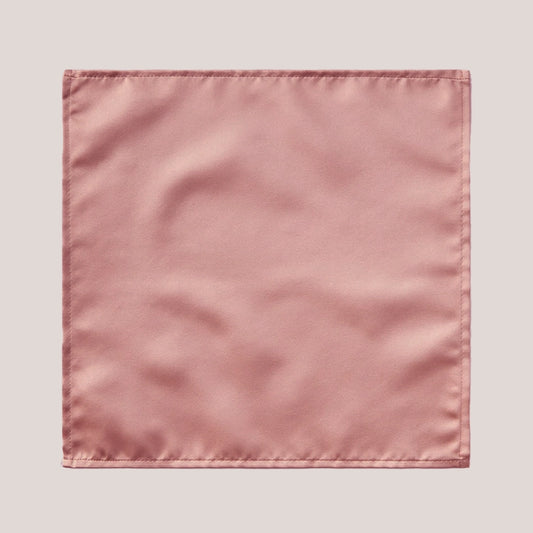Plain Satin Hankie - Deep Rose