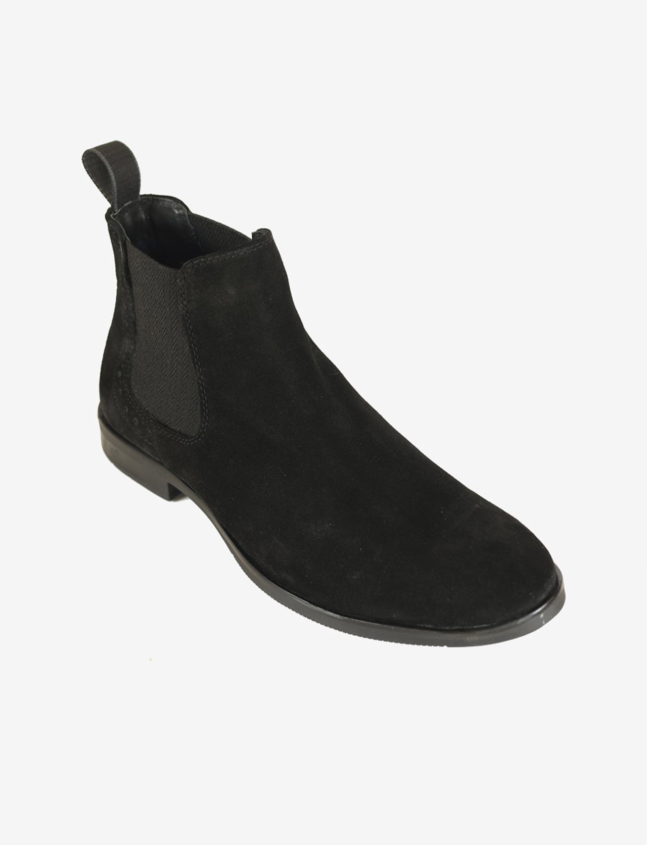 Douglas Chelsea Boot - Black Suede
