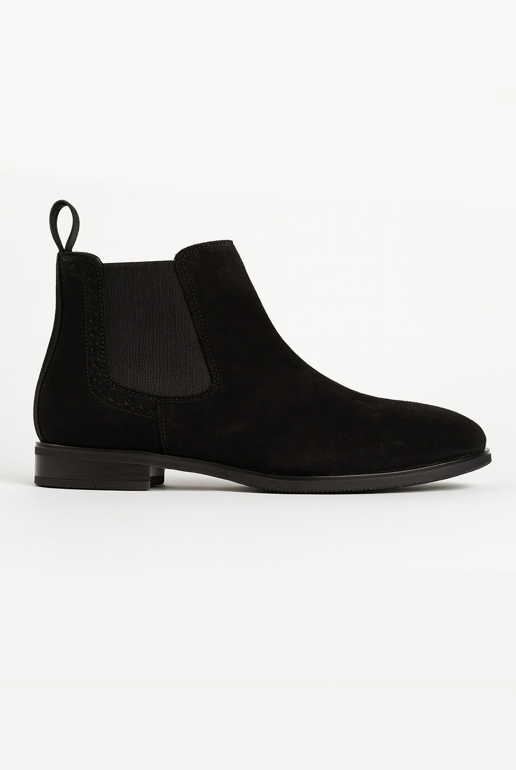 Douglas Chelsea Boot - Black Suede