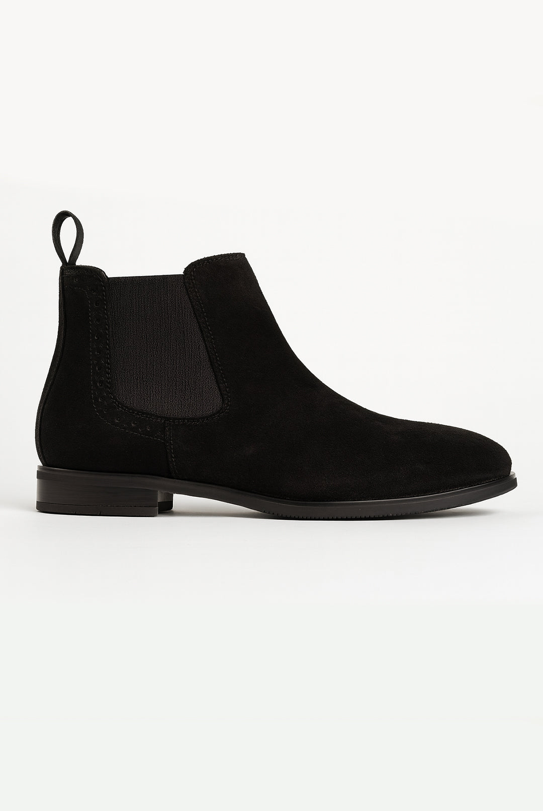 Douglas Chelsea Boot - Black Suede