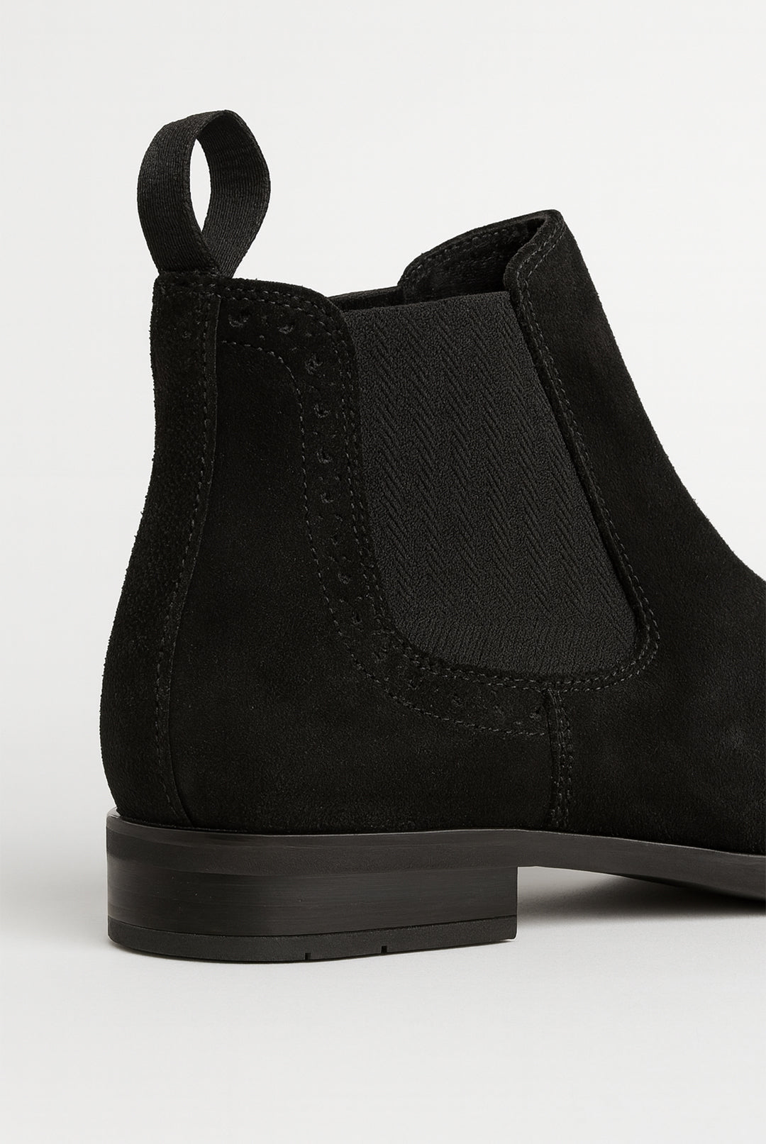 Douglas Chelsea Boot - Black Suede