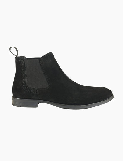 Douglas Chelsea Boot - Black Suede