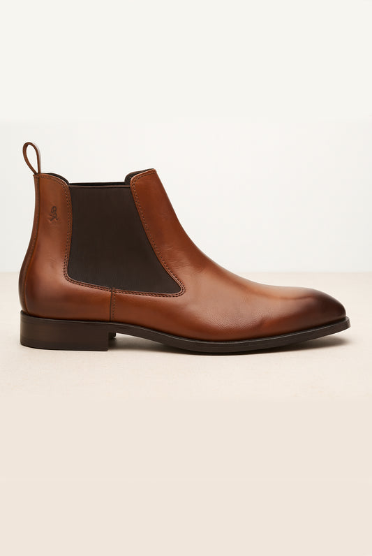 Dundalk Leather Chelsea Boot - Brown