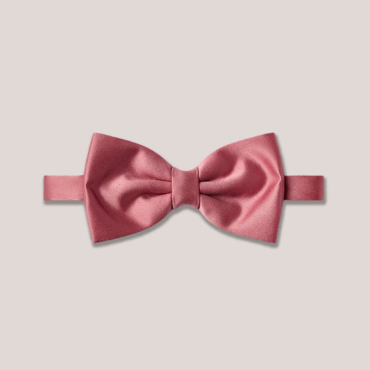 Satin Clip-On Bow Tie - Dusky Pink