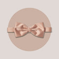 Satin Clip-On Bow Tie - Dusty Rose