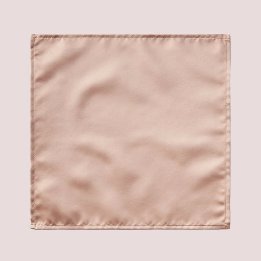 Plain Satin Hankie - Dusty Rose