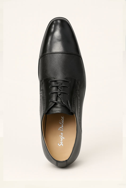 Erling Derby Leather Shoes - Black