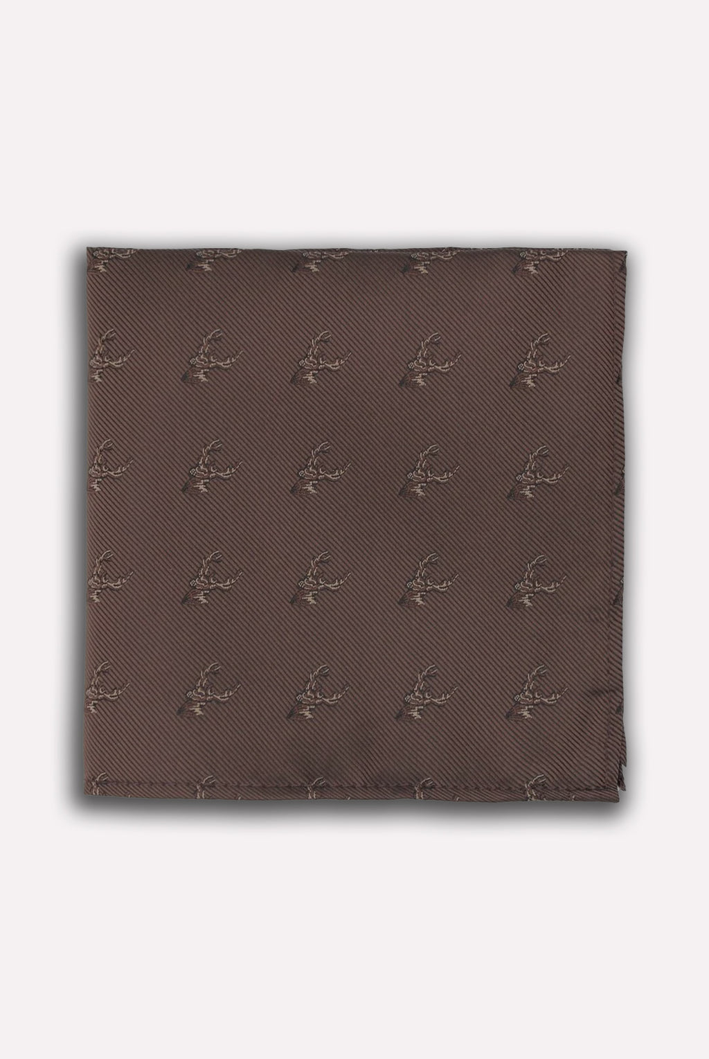 Stag on Twill Tie Set - Bark 8014
