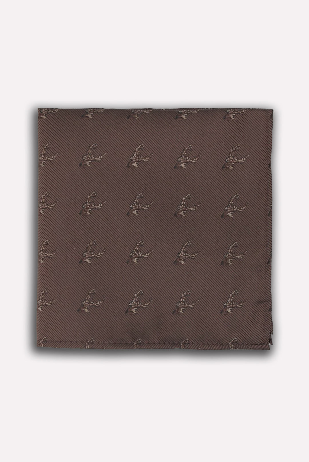 Stag on Twill Tie Set - Bark 8014