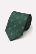 Stag on Twill Tie Set - Bottle Green 8014/4