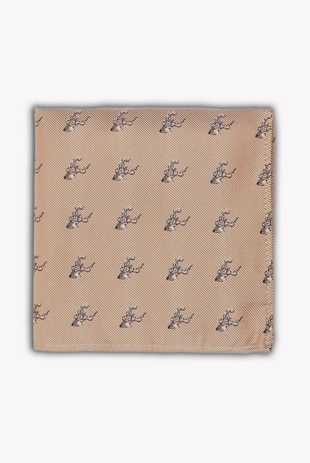 Stag on Twill Tie Set - Bronze 8014