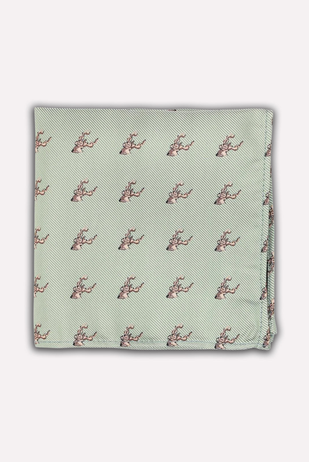 Stag on Twill Tie Set - Sage 8014/5