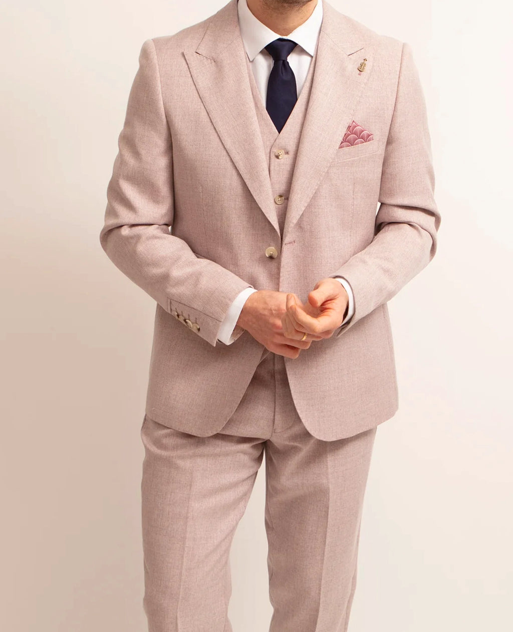 Mario 3 Piece Suit - Soft Pink Trouser