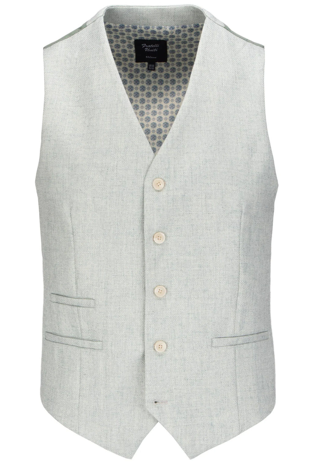 Damiano 3 Piece Suit - Sage Waistcoat