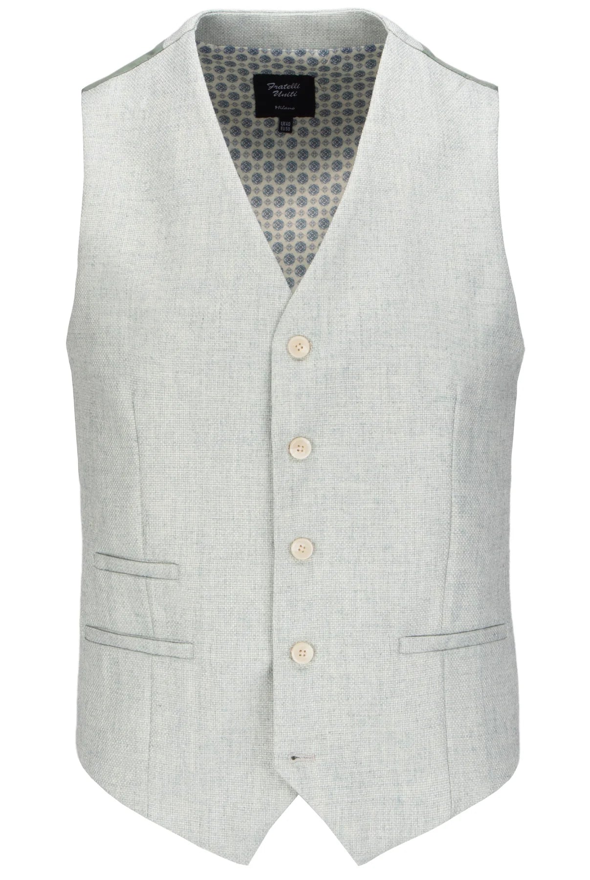 Damiano 3 Piece Suit - Sage Waistcoat