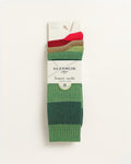 Men’s Bamboo Leisure Socks 3 Pack - Green / Brown / Red