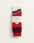 Men’s Bamboo Leisure Socks 3 Pack - Red & Grey