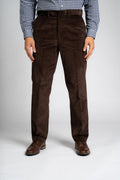 Expand -A- Band Cord Trouser - Brown King Sizes