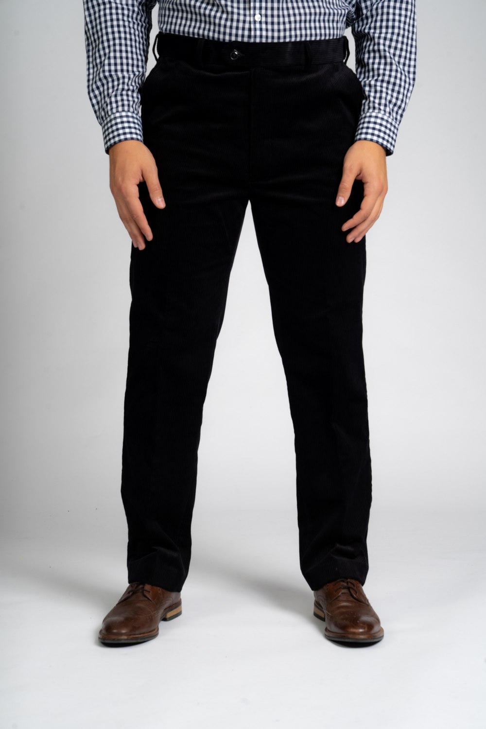 Expand -A- Band Cord Trouser - Navy King Sizes