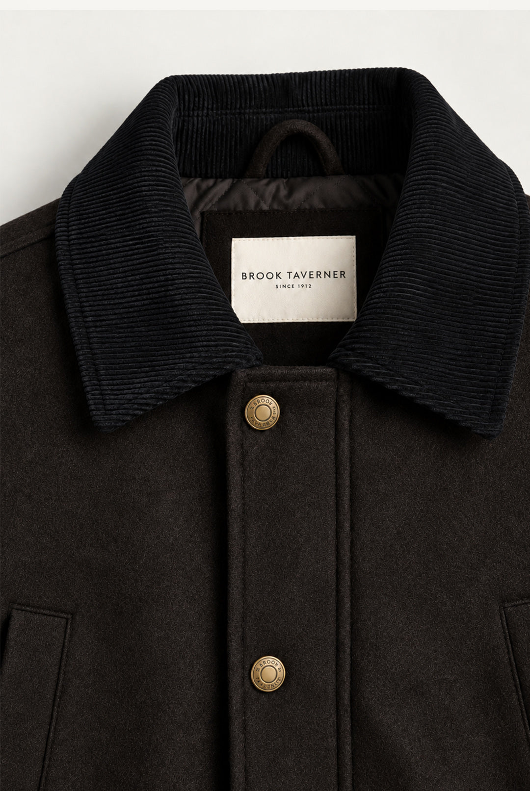 Holloway Wool-Blend Coat – Dark Brown