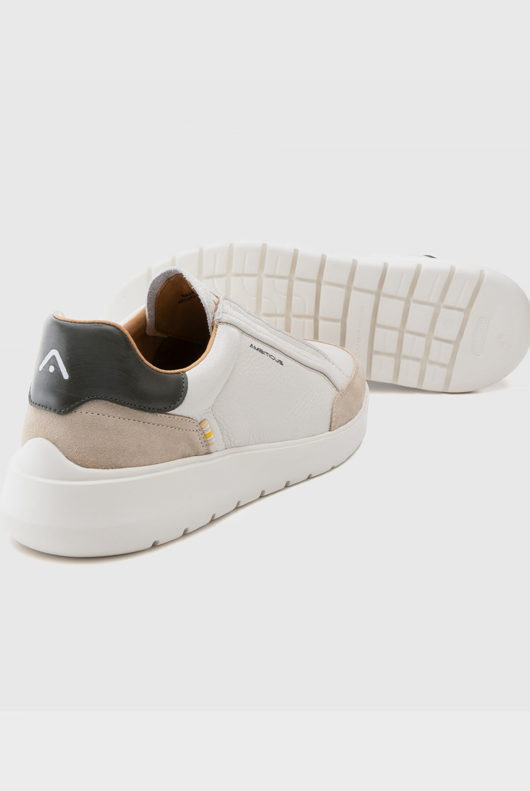 Hover Slip-On Trainer - White | Beige | Navy Combi