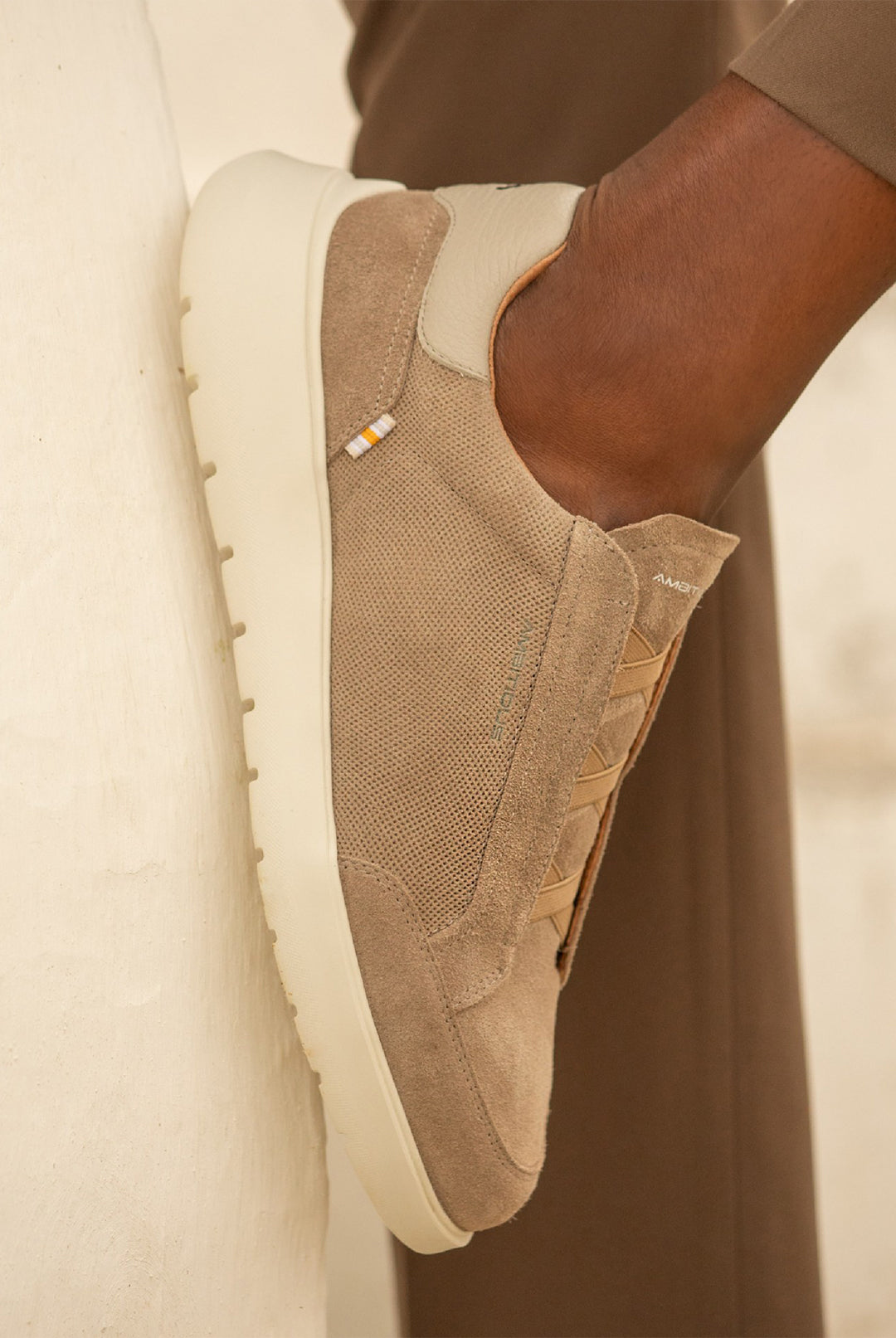Hover Slip-On Trainer - Taupe