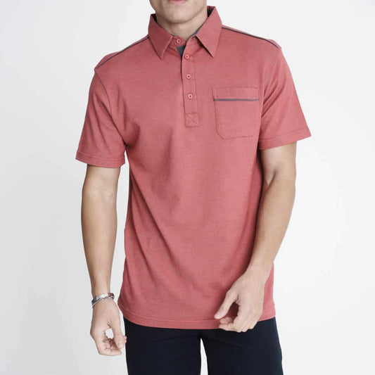 Casual Polo Shirt - Red