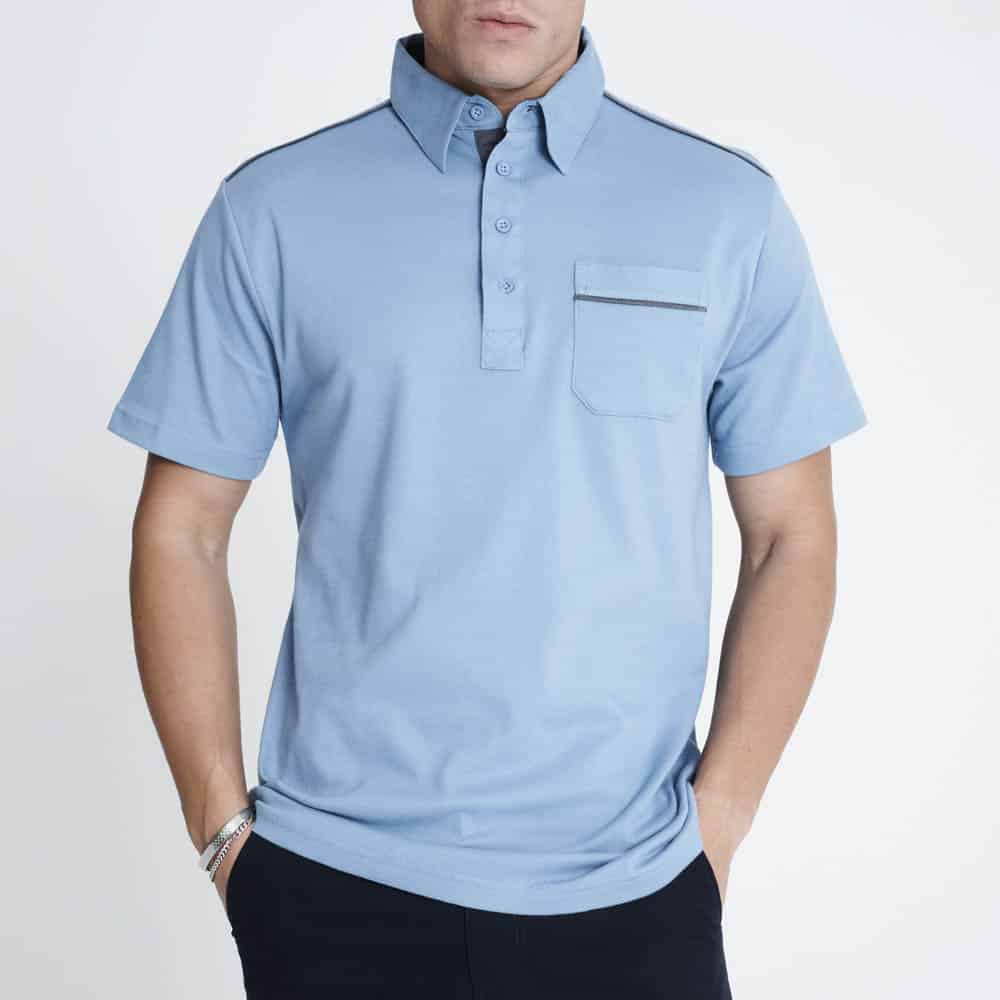 Casual Polo Shirt - Sky Blue