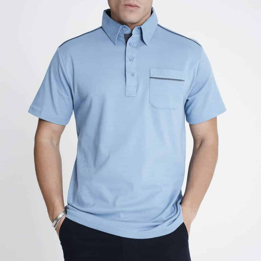 Casual Polo Shirt - Sky Blue