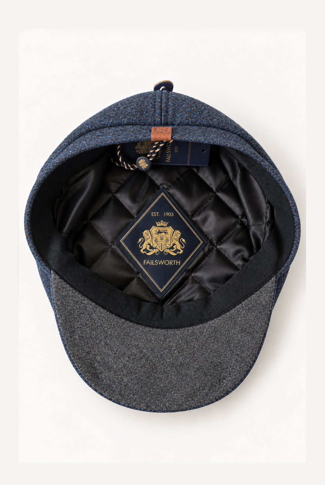 Hudson Melton News Boy Wool Cap - Jeans Blue