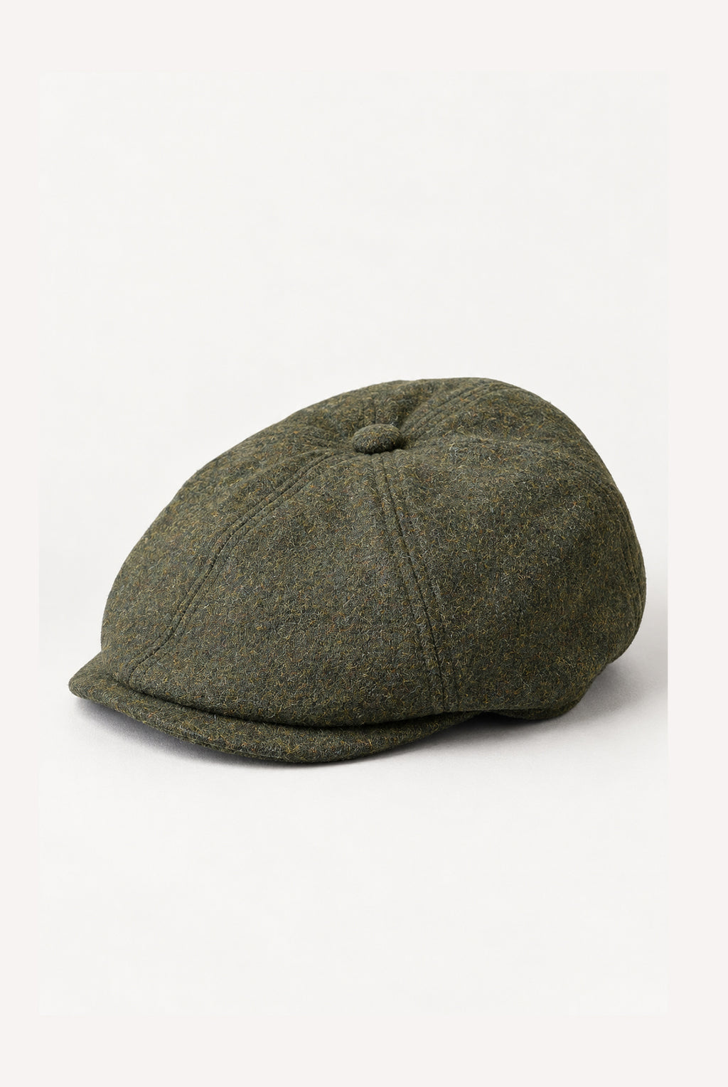 Hudson Melton News Boy Wool Cap - Loden Green