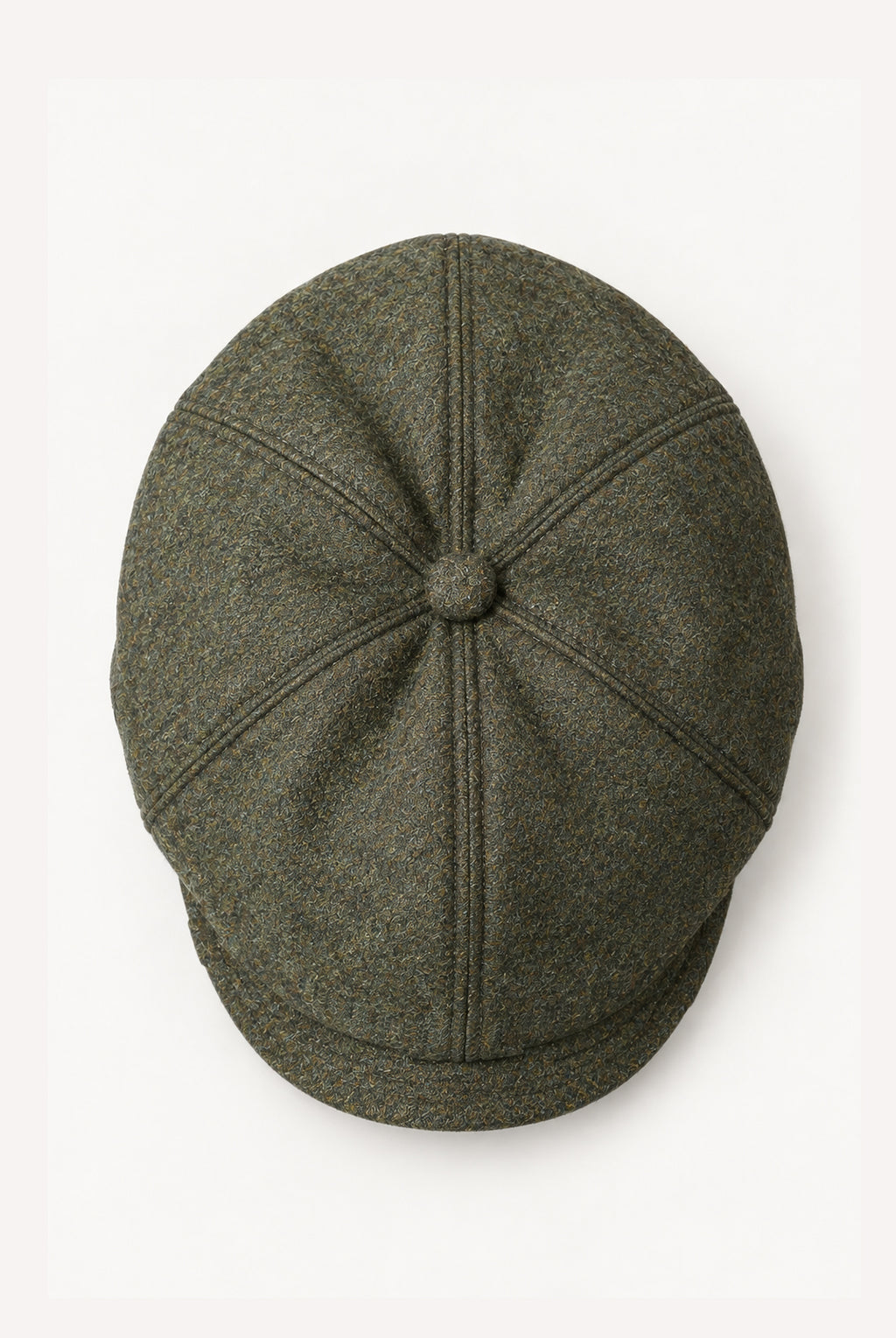 Hudson Melton News Boy Wool Cap - Loden Green