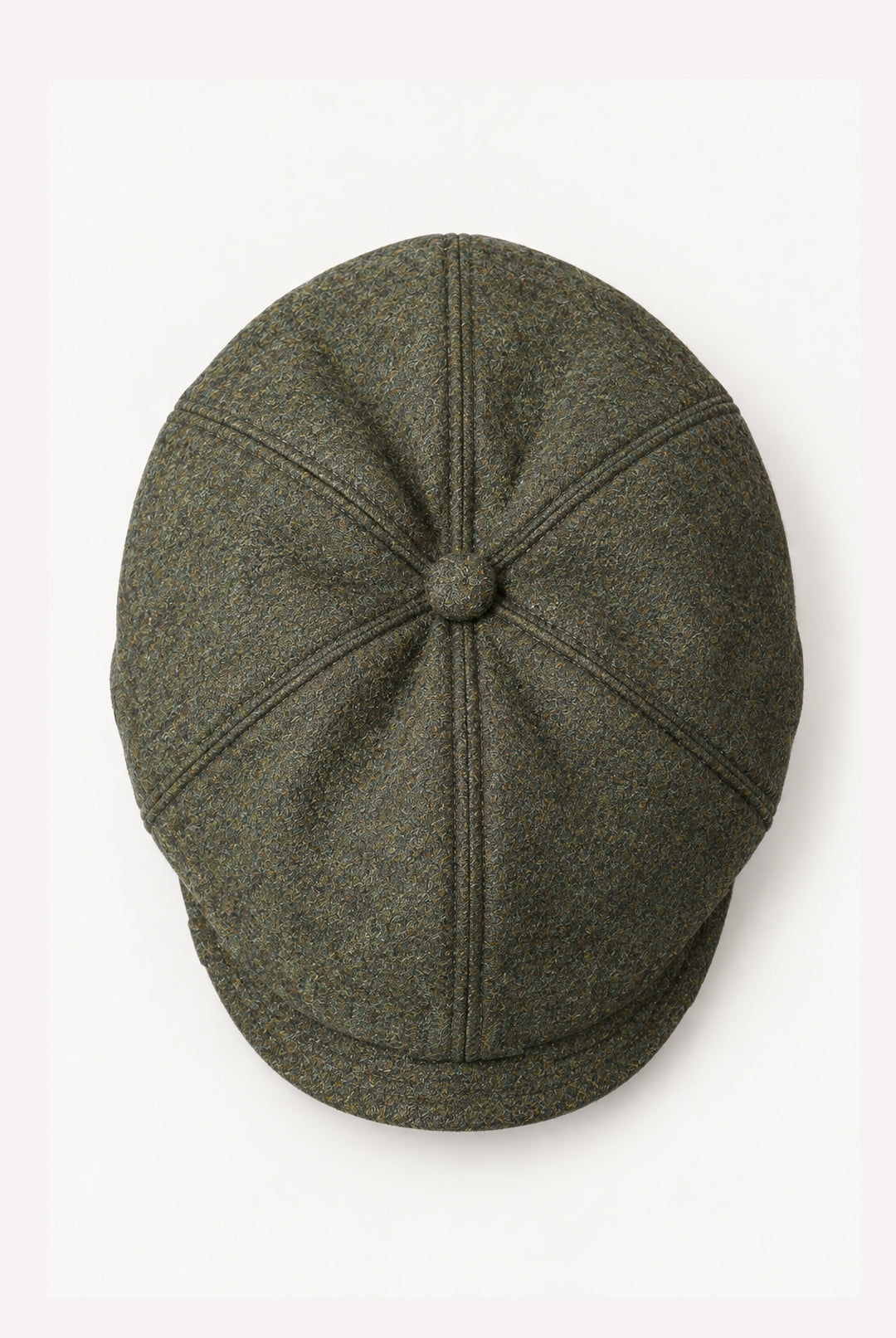 Hudson Melton News Boy Wool Cap - Loden Green