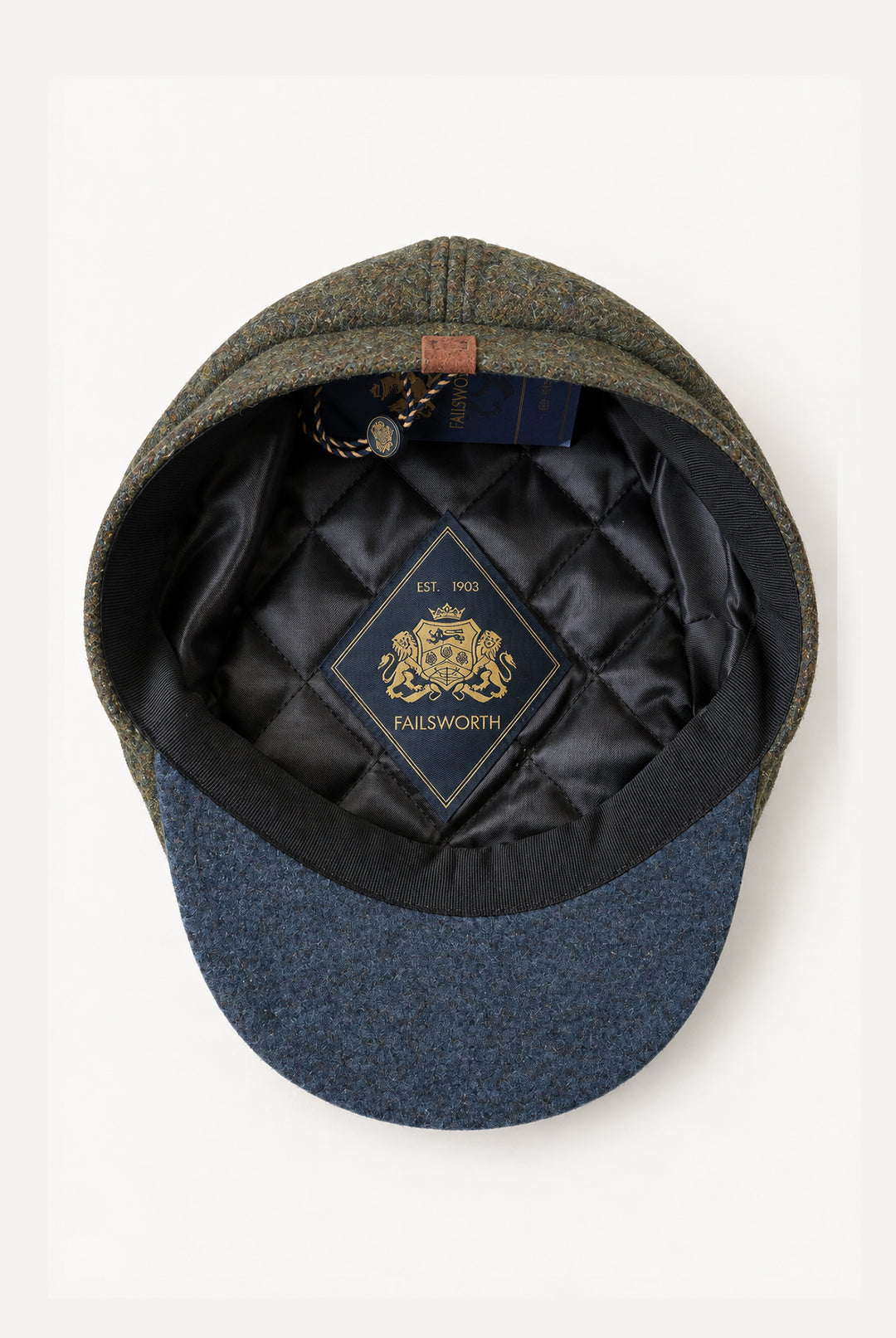 Hudson Melton News Boy Wool Cap - Loden Green