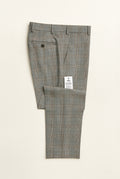 Haley Grey/Brown Prince of Wales Check - Trousers
