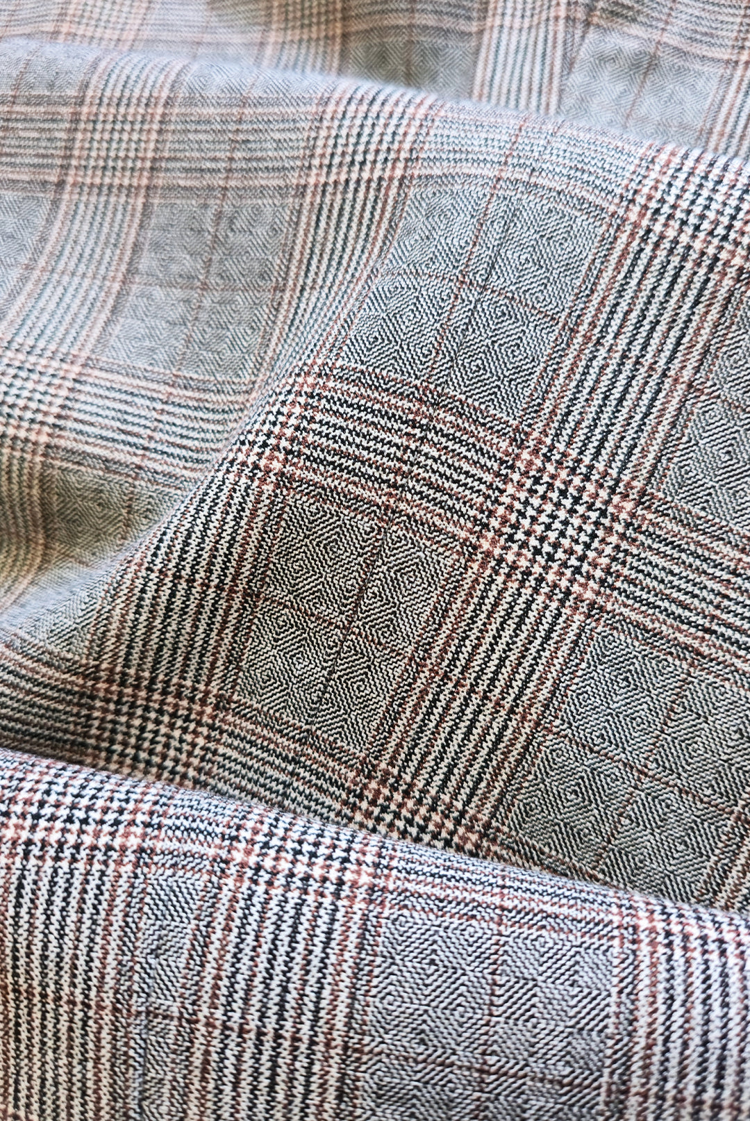 Haley Grey/Brown Prince of Wales Check - Jacket