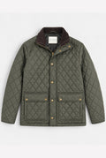 Haycock Water Repellent Quilted Coat - Khaki