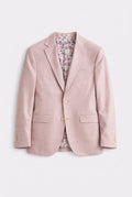 Tailored Fit Hayton Pink Textured Suit - Jacket