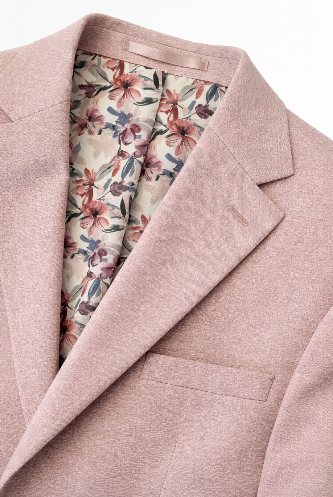 Tailored Fit Hayton Pink Textured Suit - Jacket