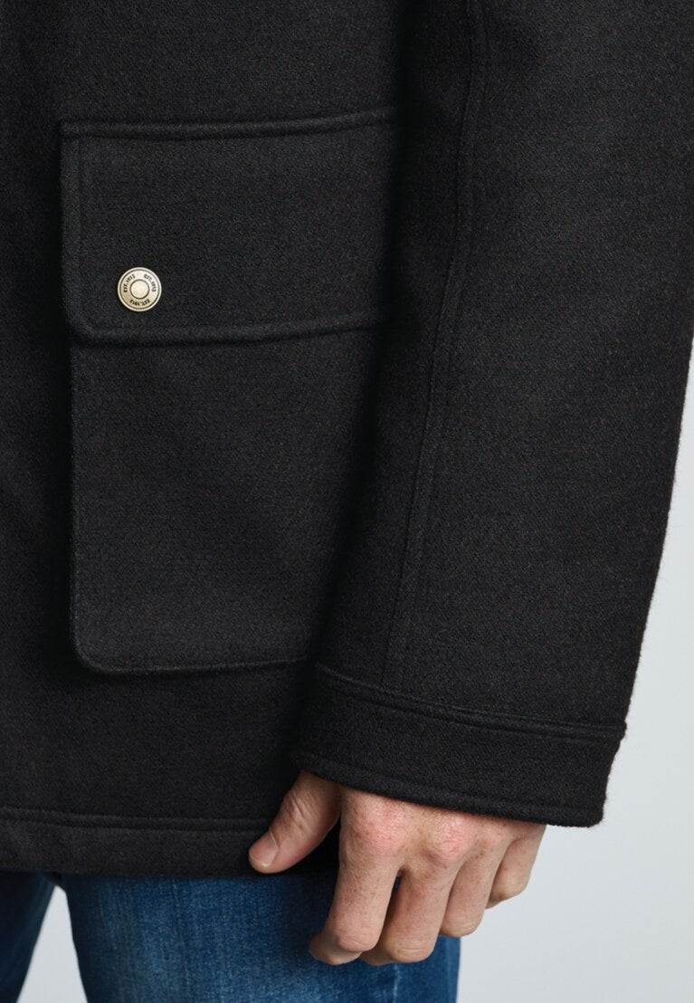 Holloway Wool-Blend Coat – Dark Brown