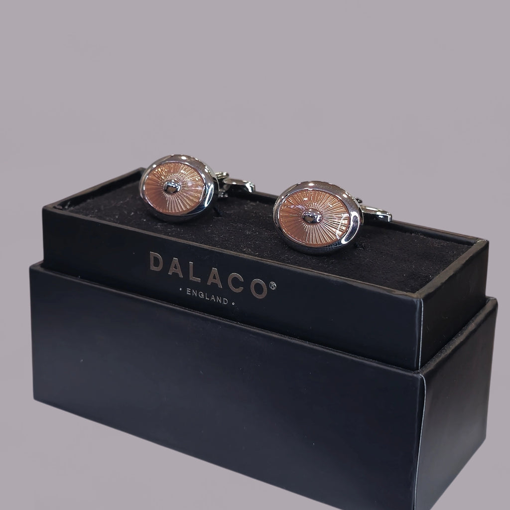 Ivory Enamel Oval Cufflinks