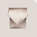 Plain Satin Tie - Ivory