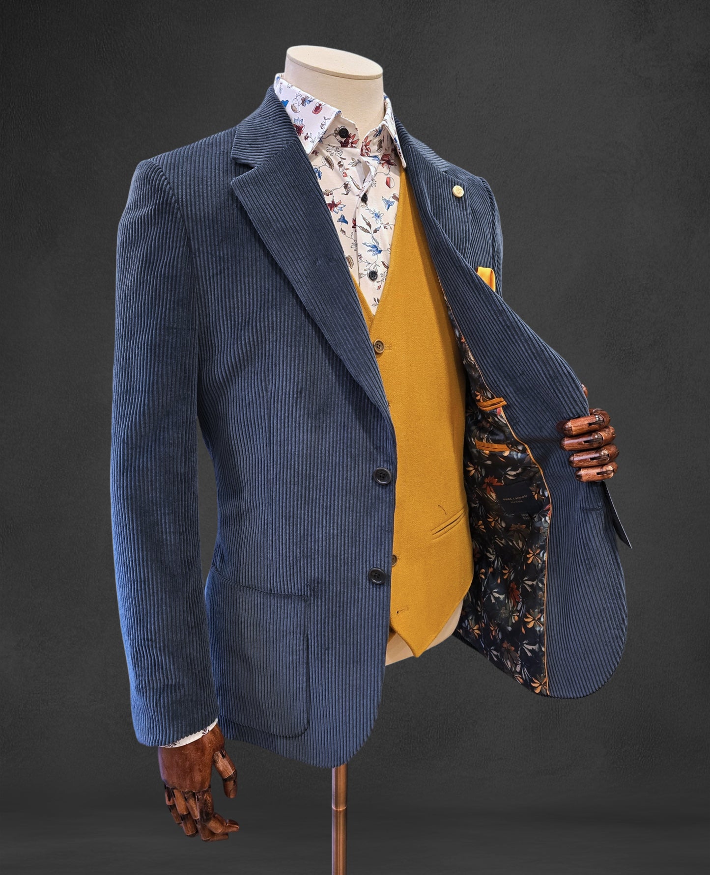 Dettori Wool Blend Waistcoat - Mustard