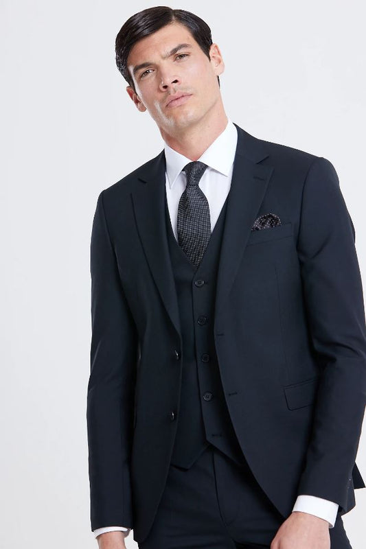 James Comfort Fit Waistcoat - Black
